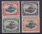 Papua 1907 MH values Vertical watermark, 4 stamps