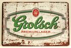 New ListingGrolsch Lager Beer Tin Metal Sign Poster Vintage Rustic Look Bar Man Cave xz