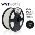 White PLA 1.75mm WYZworks 3D Printer Premium Filament 1kg/2.2lb