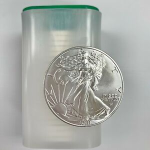 ROLL (20) IN STOCK READY TO SHIP 2021 ASE SILVER EAGLE TYPE 2 REVERSE DESIGN BU