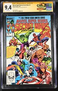 Marvel Super Heroes Secret Wars #1, CGC 9.4 NM, Signed by Shooter & John Beatty