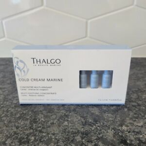 Thalgo COLD MARINE CREAM  Multi Soothing Concentrate 7 x 1.2ml  New In Box  $50