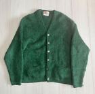 REVERE 60s Vtg Mohair Wool Cardigan Green Size L Men's Tops Cold Weather Wear
