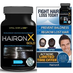 Hair Growth Vitamins Hair Loss Treatment for Faster Growth GUARANTEED by HaironX