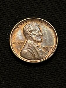 1929 S  Lincoln Wheat Cent AU Mint Luster! RB