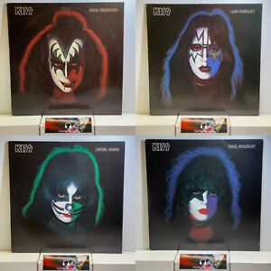 KISS 1978 Solo Albums  4-LP Set Gene Ace Peter Paul US Japan VG++/VG++