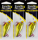 (LOT OF 3) LINDY WALLY SHAD 2.5