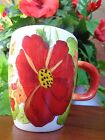 Laurie Gates Hibiscus Mug Gates Ware Pottery ~ FREE SHIPPING