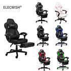 ELECWISH Gaming Chair Racing Ergonomic Office Chair PU Leather Recliner Footrest