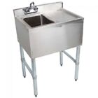 Commercial Stainless Steel Under One Compartment Bar Sink with Right Drainboard