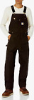NEW Carhartt Men's Duck Bib Overall R01-M Relaxed Fit Brown Size 30X34 NWT