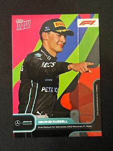 2022 Topps Now Formula 1 F1 George Russell 1st AMG Podium #10