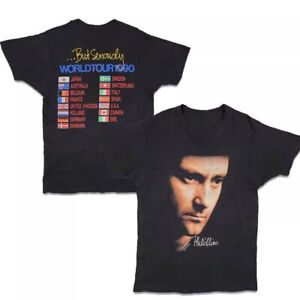Phil Collins Vintage 90s 1990 Music Tour T-Shirt Unisex Gift For All Fans S-5XL