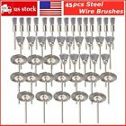 45X Stainless Steel Wire Brush For Dremel Rotary Die Grinder Removal Wheel Tool