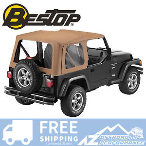 Bestop Sailcloth Replace A Top Clear Windows Spice For 97-02 Jeep Wrangler TJ (For: Jeep Wrangler)