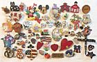 Vintage Pins lot .. (60) .. Wood, Enamel, Plastic, Resin Junk Drawer Pin Lot