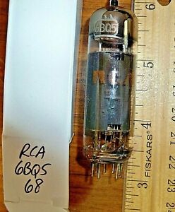 Strong RCA Gray Plate Solid O Getter 6BQ5 / EL84 Tube - 68