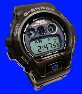 RARE! Casio G-SHOCK 1289 Men's DW-6900E-1V Black & Purple Digital Watch NEW!