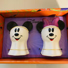 New Disney Mickey Mouse & Minnie Mouse Ghost Halloween Salt And Pepper Shakers