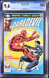 Daredevil #183 CGC 9.6 NM+ WP 1982 Marvel Frank Miller 1st Daredevil vs Punisher