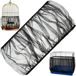 Large Universal Bird Cage Cover Seed Catcher Bird Cage Skirt Adjustable Nylon Me