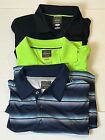 Lot Of 3 Greg Norman Play Dry Size Large Mens Golf Polo Shirts Short Sleeve