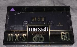 1 MAXELL MX-S  60  BLACK  VS III    TYPE IV    BLANK CASSETTE  TAPE (SEALED)