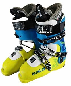 Dalbello Krypton Rampage Alpine Downhill Ski Boots Size US Men's 8.5 Blue Yellow
