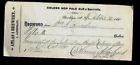 1891 ATLAS BREWERY receipt BROOKLYN NY altenbrand signed