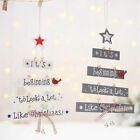 Wooden Xmas Tree Ornaments Pendants Hanging Party Decor Merry Christmas Gift US