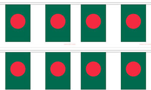 Bangladesh 12x18 Bunting String Flag Banner (8 Flags)