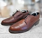 Florsheim Dress Shoes Mens 10.5C Vintage Wingtip Oxfords  76835 Brown Leather