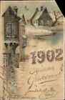 New Year Date Hold to Light HTL German c1902 Postcard