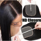 Straight Human Lace Closure 100% Virgin Indian Hair Extensions Pre Pluck 4-20inc