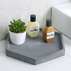 Hexagonal Dark Gray Concrete Vanity Tray / Countertop Jewelry Perfume Dish Tray