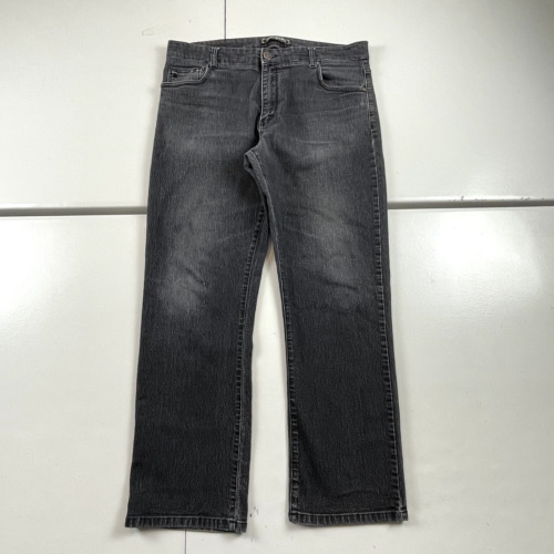 Jack of Spades Jeans Mens 38x30 Black Denim High Roller Comfort Sit Distressed