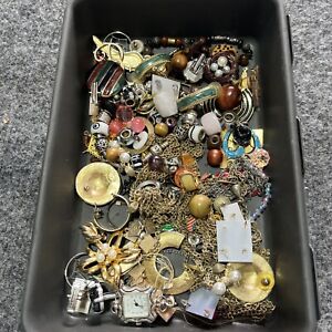 Several pounds of mixed bulk jewelry lot - fashion, modern, vintage.