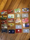 100x MIXED STORE FRANCHISE GAME SOCIAL NETWORK USA COLLECTIBLE GIFT CARD USED