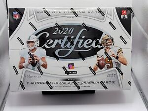 2020 Panini Certified NFL Football Cards Hobby Box - Factory Sealed