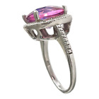 DBJ Dee Berkley Jewelry 925 Sterling Silver Pink Topaz Ring Signed Size 8