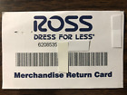 Ross Gift Card $58.80 Value. Free Shipping!
