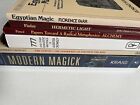 New Age Witchcraft Occult Book Lot Aleister Crowley Modern Magick Kraig Egyptian