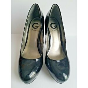 G By Guess Black Patent Platform Stiletto  Heels Size 9