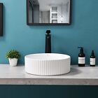 New ListingDavivy 14'' Round Vessel Sink with Pop Up Drain,Bathroom Vessel Modern