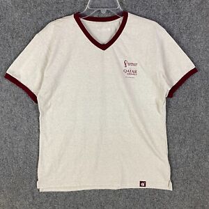 Fifa World Cup Qatar 2022 T-Shirt Men's Medium Short Sleeve Polyester Blend