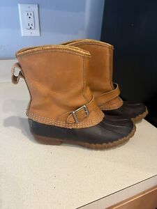 LL Bean Insulated Maine Hunting Duck Boots Size 8 Thinsulate Gore-Tex