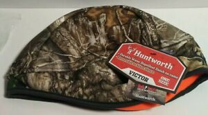 Huntworth Victor Hunting Beanie Hat Reversible Camo/Blaze Orange Real-tree Edge