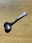 New Listing19th Century Coin Silver Salt Spoon Beautiful Twist Handle Unknown Marks