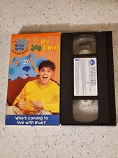 New ListingBlue's Clues It's Joe Time VHS Video Tape 2002 Nickelodeon Nick Jr RARE Hard TF