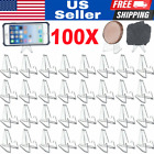 100PC Clear Acrylic Trading Card Stands for Coins Sports Cards Display Holder US